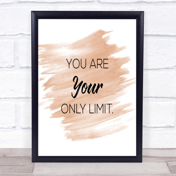 Your Limit Quote Print Watercolour Wall Art
