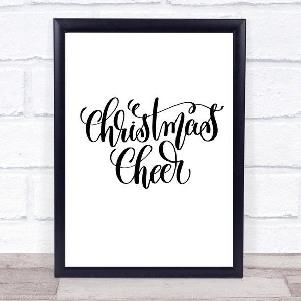 Christmas Xmas Cheer Quote Print Poster Typography Word Art Picture