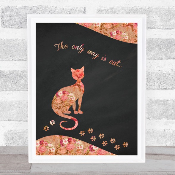 Cat 5 Framed Wall Art Print