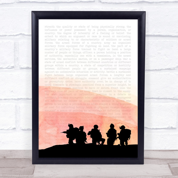 Army Soldiers 2 Framed Wall Art Print