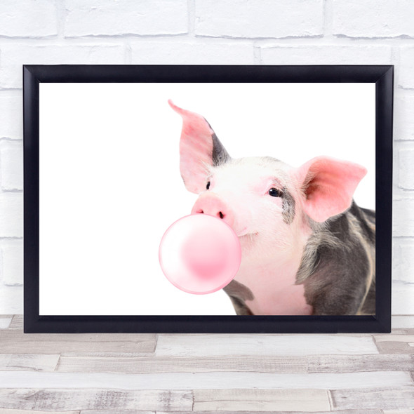 Piglet Bubblegum Decorative Wall Art Print