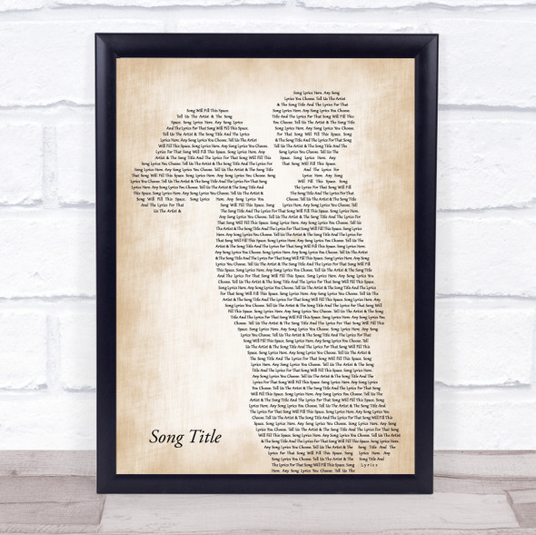 The Platters Goodnight Sweetheart, It's Time To Go Mother & Child Song Lyric Print - Or Any Song You Choose