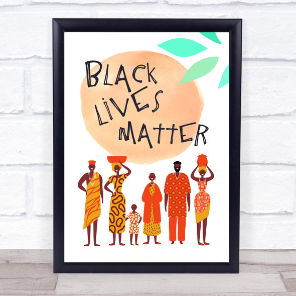 Black Lives Matter Abstract Jungle Wall Art Print