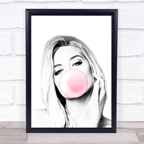 Margot Robbie Bubblegum Wall Art Print