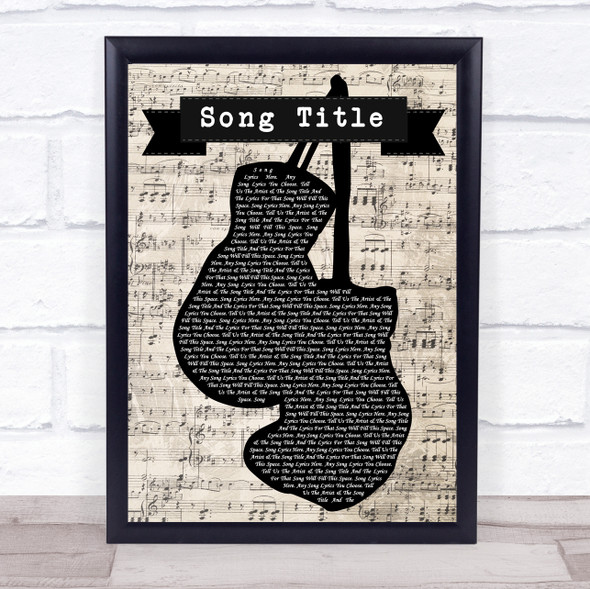 Pink Floyd Wish You Were Here Music Script Boxing Gloves Song Lyric Music Art Print - Or Any Song You Choose