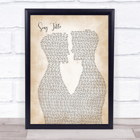 All 4 One I Swear Two Men Gay Couple Wedding Song Lyric Music Art Print - Or Any Song You Choose