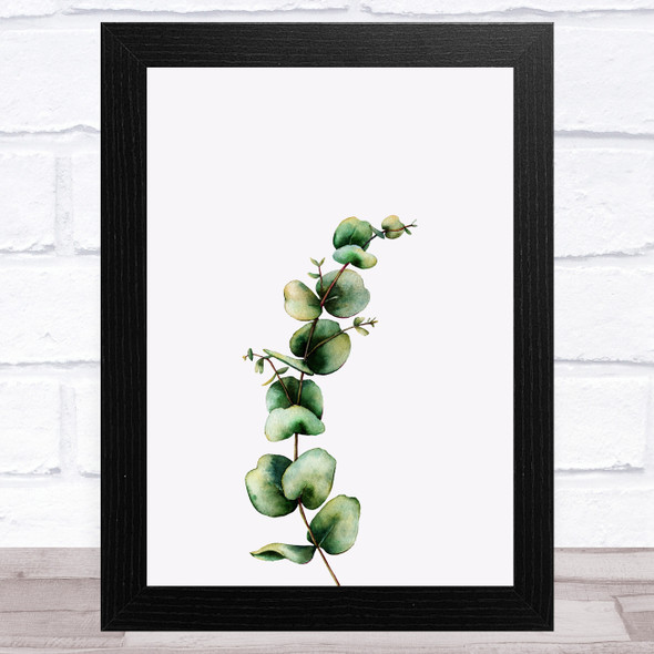 Watercolour Eucalyptus Design 1 Home Wall Art Print