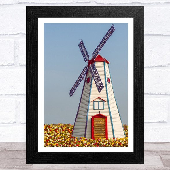 Windmill Collection Design 8 Home Wall Art Print