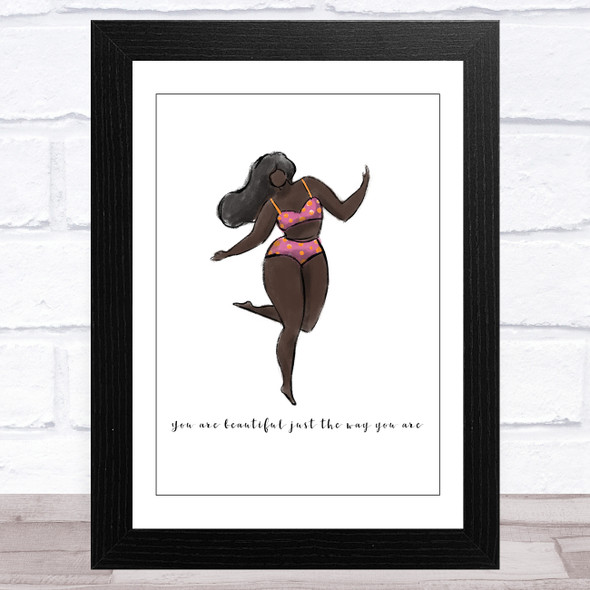 Body Positive Woman Design 3 Home Wall Art Print