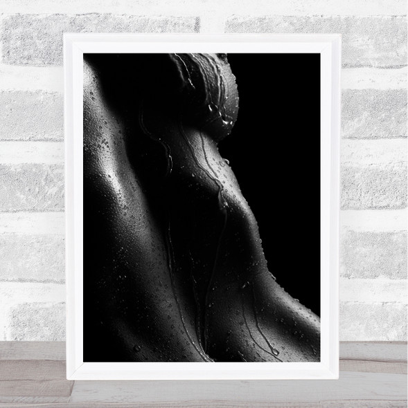 Wet Female Body Home Wall Art Print