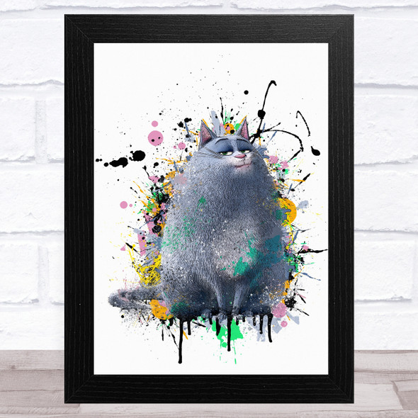 The Secret Life Of Pets Chloe Splatter Children's Kid's Wall Art Print