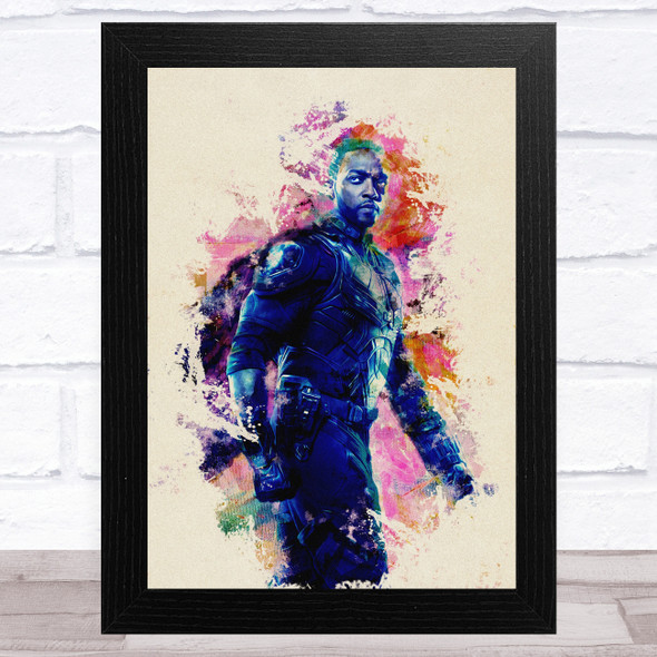 Falcon Watercolour Splatter Children's Kid's Wall Art Print