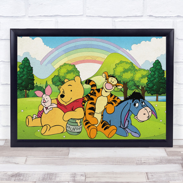 Winnie The Pooh And Friends Children's Kid's Wall Art Print
