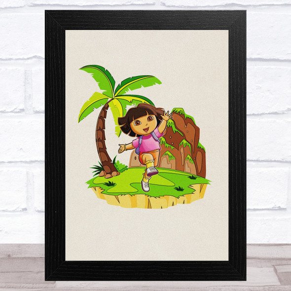 Dora The Explorer Vintage Children's Kid's Wall Art Print