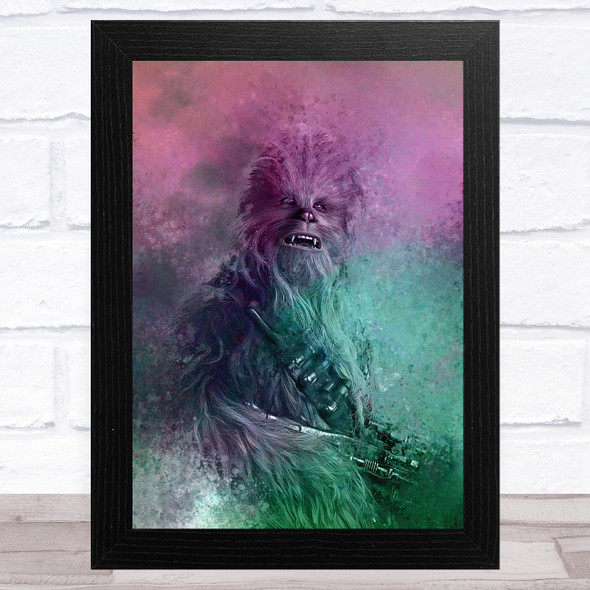 Chewbacca Smudge Children's Kid's Wall Art Print