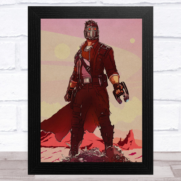 Star-Lord Retro Children's Kid's Wall Art Print