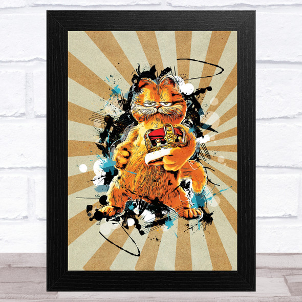 Garfield Retro Children's Kid's Wall Art Print