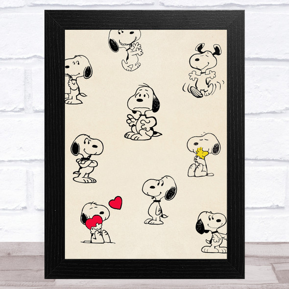 Snoopy Vintage Children's Kid's Wall Art Print