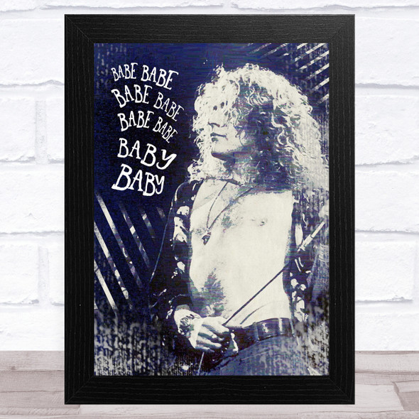 Robert Plant Led Zep Grunge Style Celeb Wall Art Print