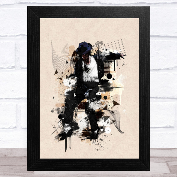 Michael Jackson Retro Grunge Celeb Wall Art Print