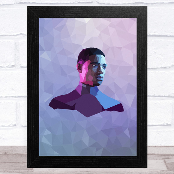 Miles Morales Polygon Purple Celeb Wall Art Print