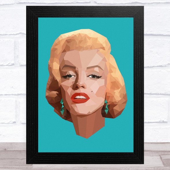 Marilyn Monroe Polygon Celeb Wall Art Print