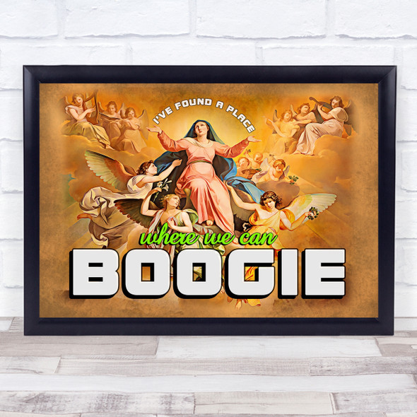 Renaissance Humour A Place To Boogie Funny Eccentric Wall Art Print