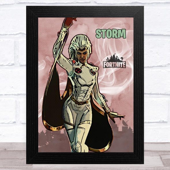 Storm Gaming Comic Style Kids Fortnite Skin Children's Wall Art Print
