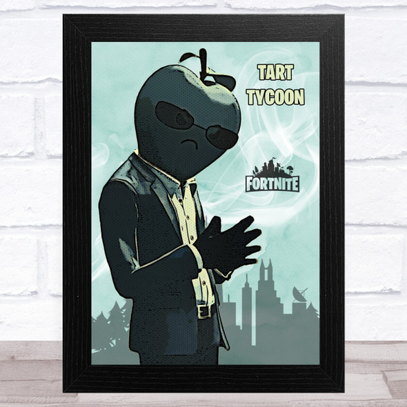 Tart Tycoon Gaming Comic Style Kids Fortnite Skin Children's Wall Art Print