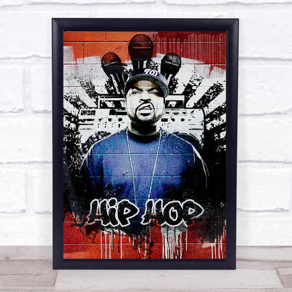 Ice Cube Urban Rapper Graffiti Wall Art Print