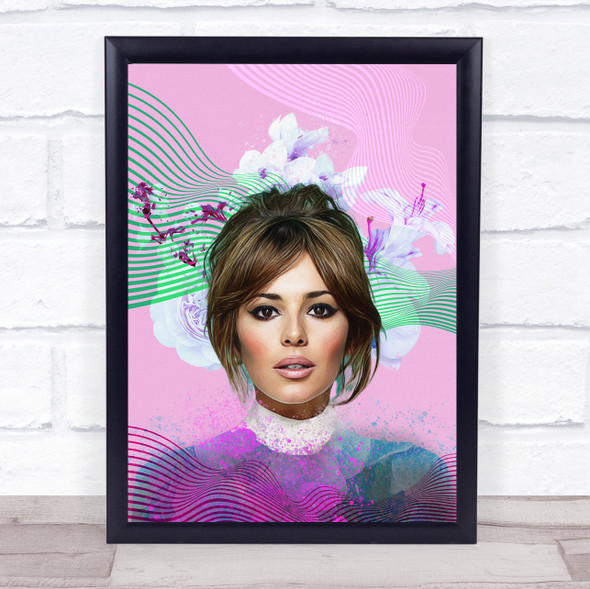 Cheryl Colourful Retro Floral Wall Art Print