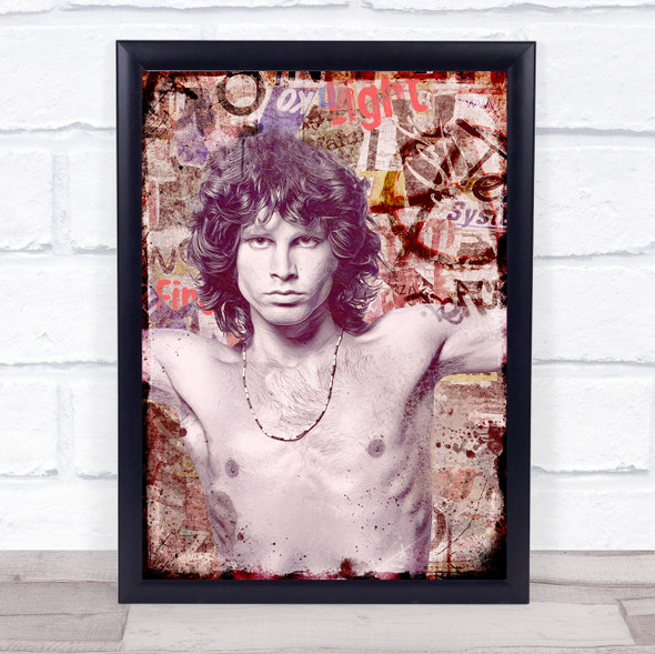 Jim Morrison Collage Wall Art Print