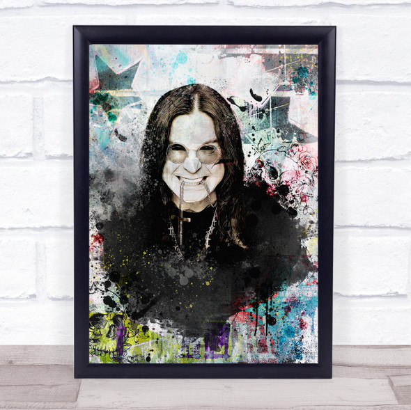 Ozzy Osbourne Grunge Wall Art Print