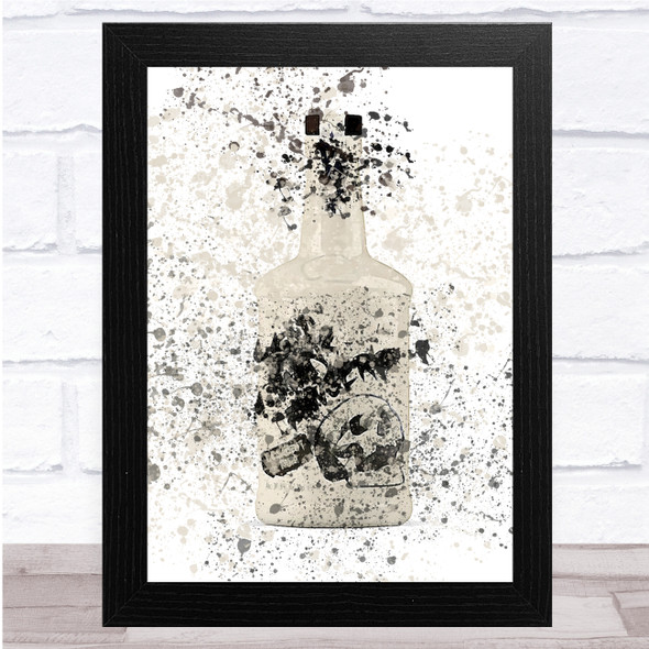 Dead Mans Fingers Coconut Rum Splatter Wall Art Print