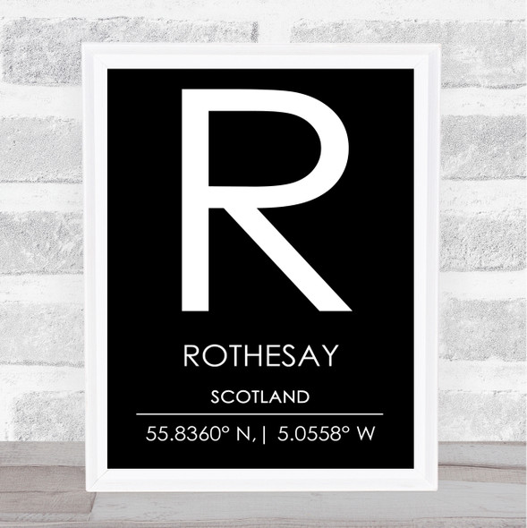 Rothesay Scotland Wall Art Print