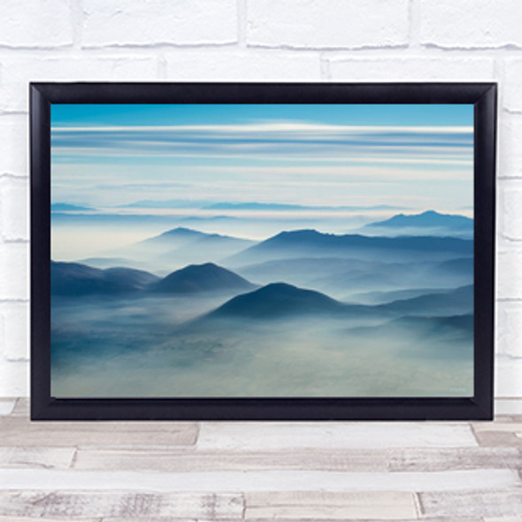 Clean Air Layers Layer Soft Clouds Cloud Mist Fog Haze Wall Art Print