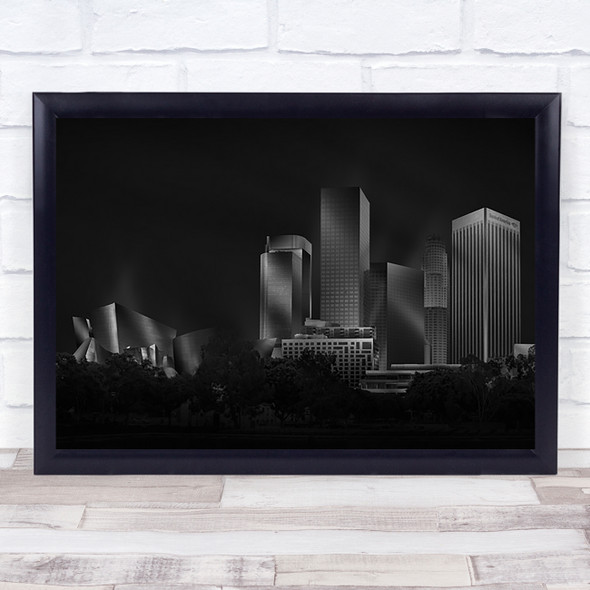 Downtown L A Skyscrapers Buildings Los Angeles Skyline Cityscape Wall Art Print