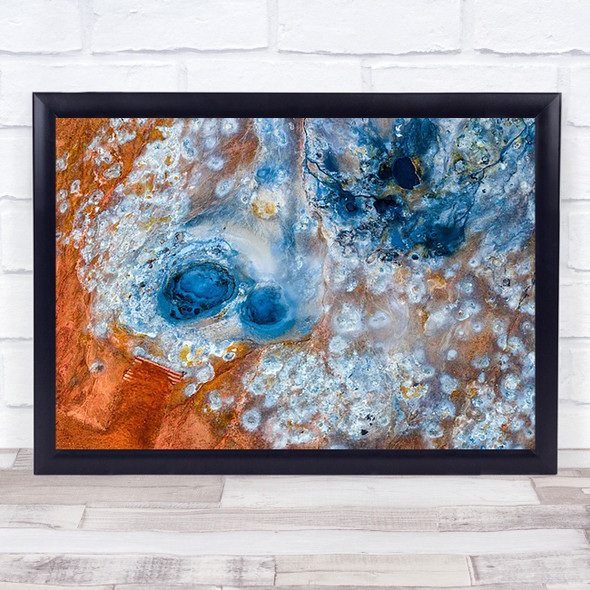 Effervescence Iceland Geothermal Area Travel Europe Colour Volcanic Art Print