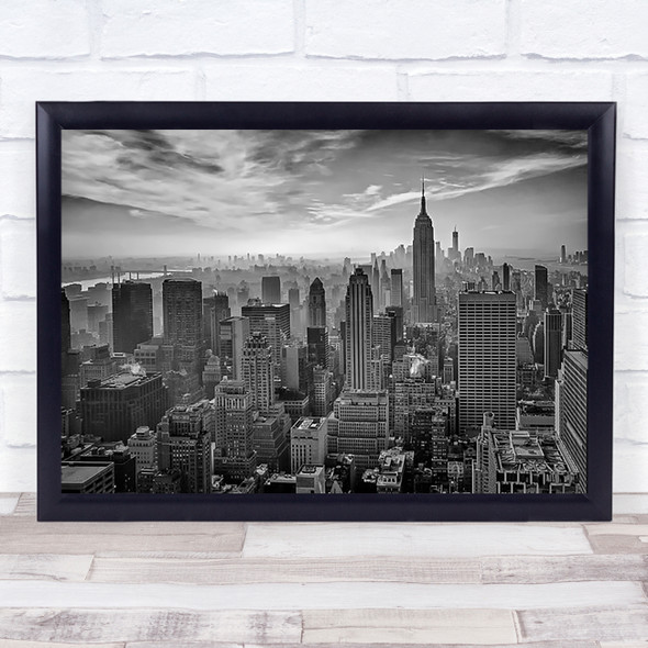 Hazy Gotham Architecture New York Manhattan USA United States America Art Print