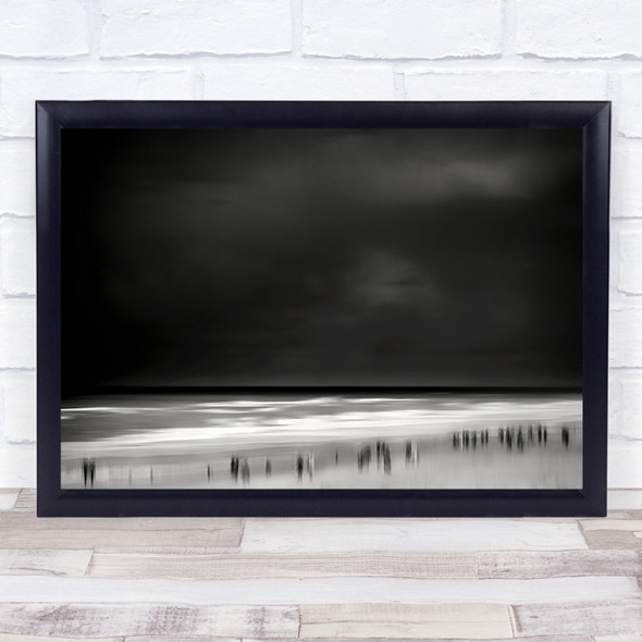 Lost Souls Sea Beach Blur Blurry Creative Edit Wall Art Print