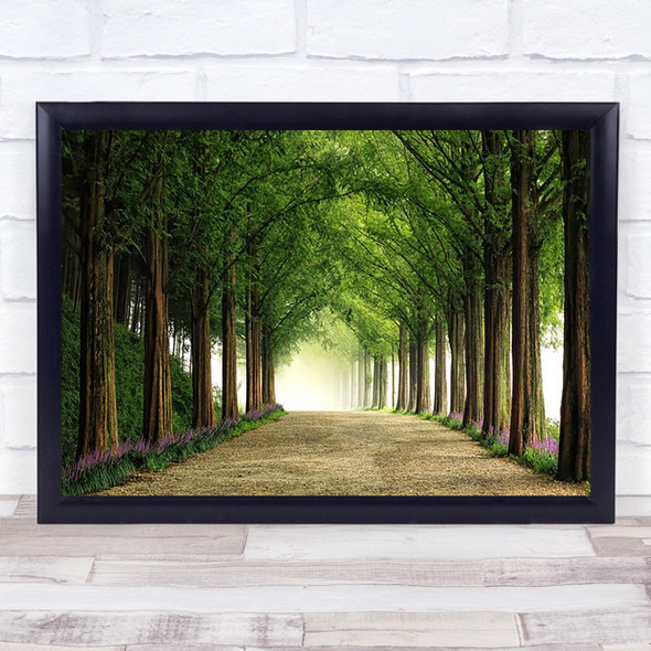 Metasequoia Road Park Colonnade Trees Wall Art Print