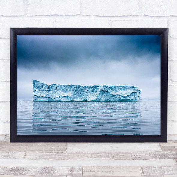 Rothko Berg Iceberg Ice Frost Frozen Cold Blue Water Winter Wall Art Print