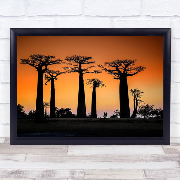 Sunset in Morondava Madagascar Twilight Wall Art Print