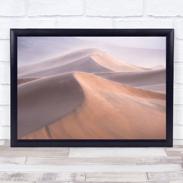 Wind Dunes Sand California Desert Death Valley USA Wall Art Print