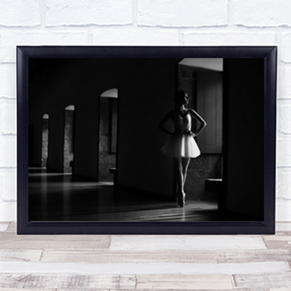 Ballet Ballerina Dance Dancer Woman Skirt Toes Arches Arch Wall Art Print