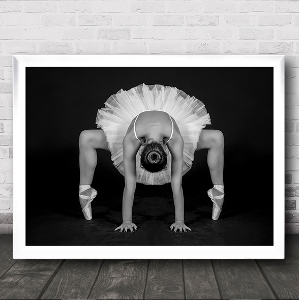 Control in Dance Ballet Ballerina Dancer Dancing Pose Acrobat Flexible Art Print