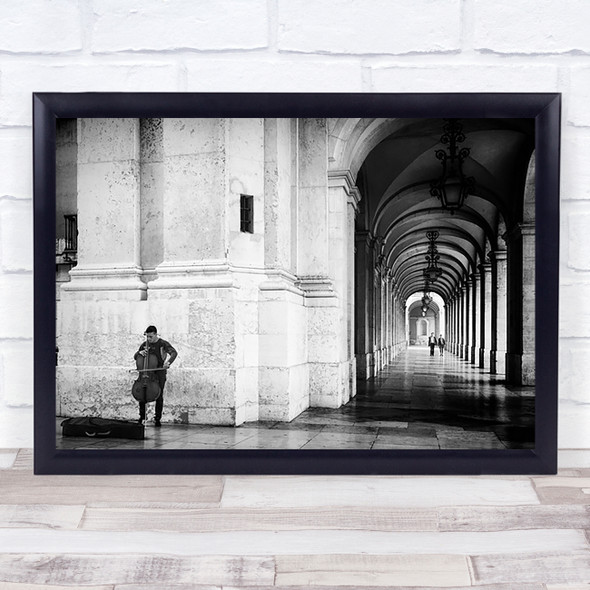 Corridor Hallway Archway Arches Arch Palace Old Violin Street Art Print