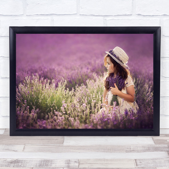 Lili Lavender Field Fields Purple Flowers Flower Wall Art Print
