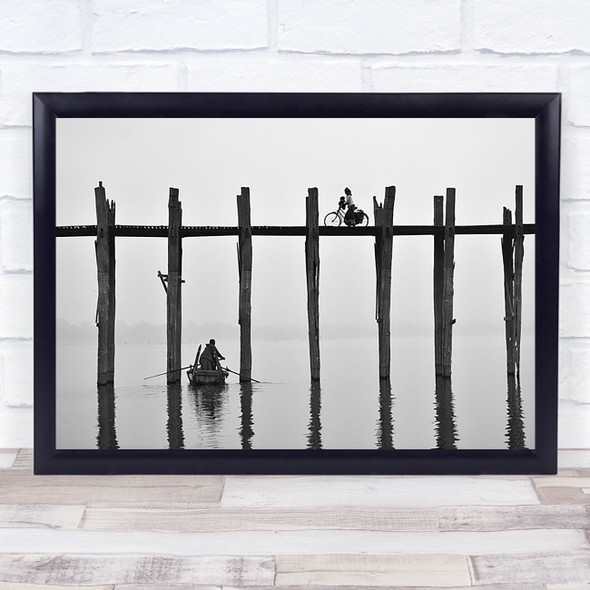 U Bein bridge (Myanmar) Ubein Myanmar Wall Art Print