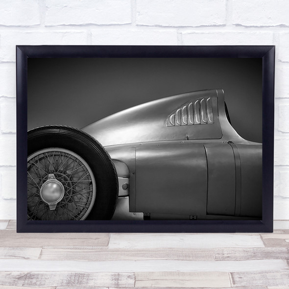 Prototype Classic Car Sports Metal Wheel Retro Vintage Wall Art Print